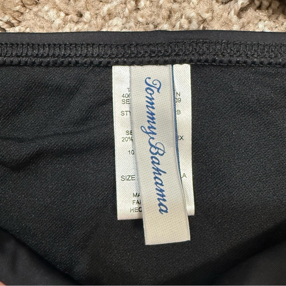 NWT Tommy Bahama Black Bikini Set 36C Ruched High Waist Swim Resort - Picture 4 of 7